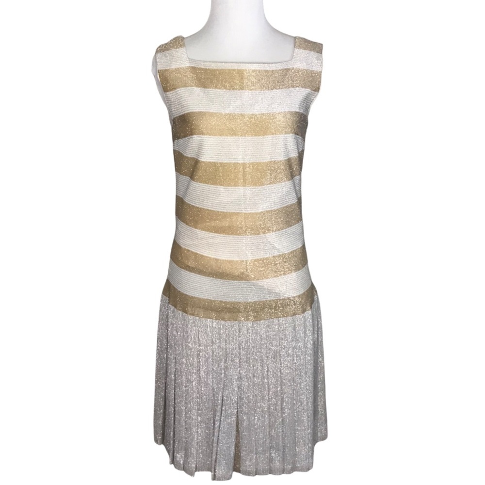 Vintage Silver and Gold Party Dress